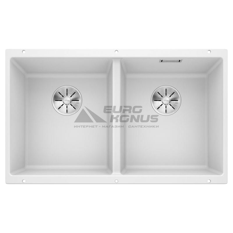 BLANCO Мойка под столешницу для кухни SUBLINE 350/350-U без крыла белый (523578)
